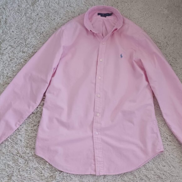 Polo Ralph Lauren Men’s Classic Fit Pink Oxford Shirt M – Long Sleeve - Picture 2 of 7